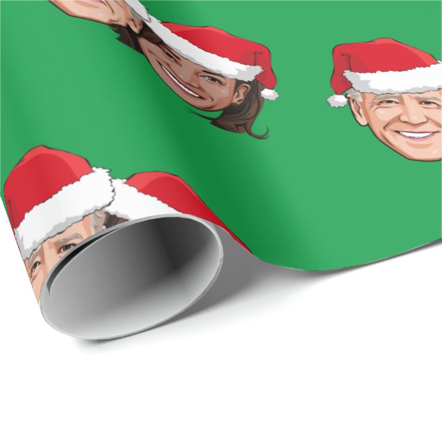 Joe and Kamala Christmas Wrapping Paper (Roll Corner)