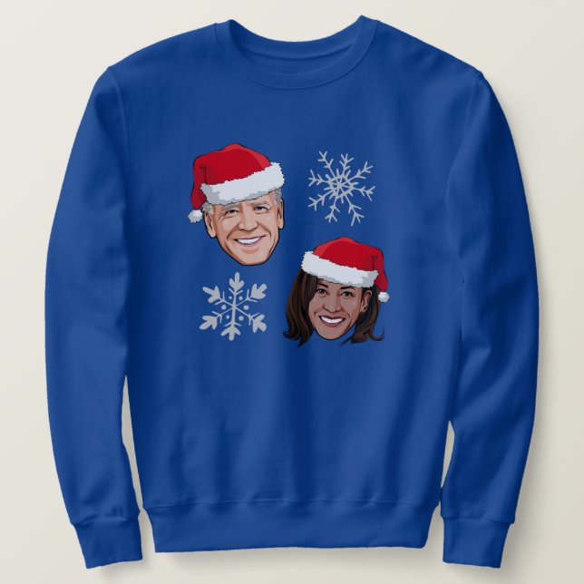 JOE AND KAMALA SNOWFLAKES SWEATSHIRT (Design Front)