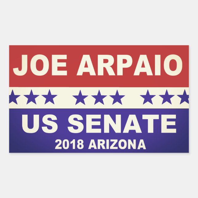 Joe Arpaio US Senate 2018 Arizona Rectangular Sticker (Front)