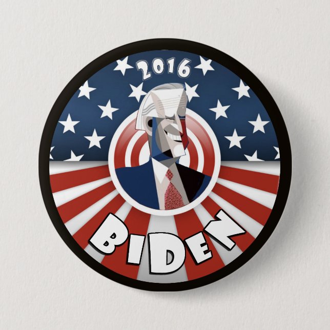 Joe Biden 2016 7.5 Cm Round Badge (Front)