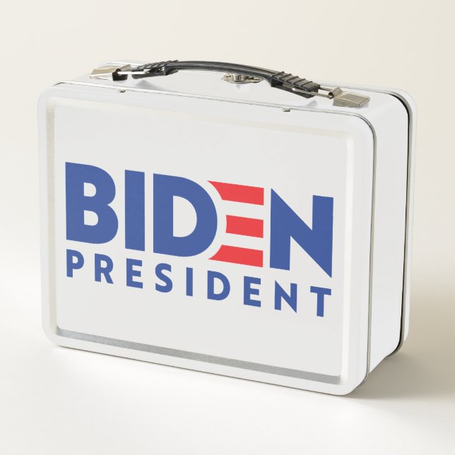 Joe Biden 2020 Biden for President Metal Lunch Box (Back)