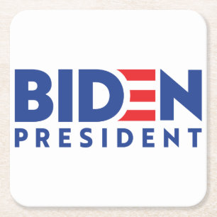 Joe Biden 2020 Biden for President Square Paper Coaster