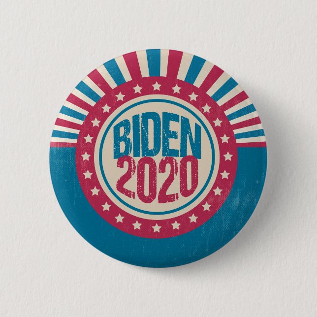 Joe Biden 2020 Retro Political 6 Cm Round Badge (Front)