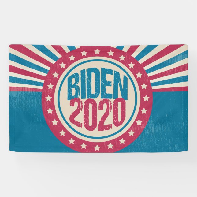 Joe Biden 2020 Retro Political Banner (Horizontal)