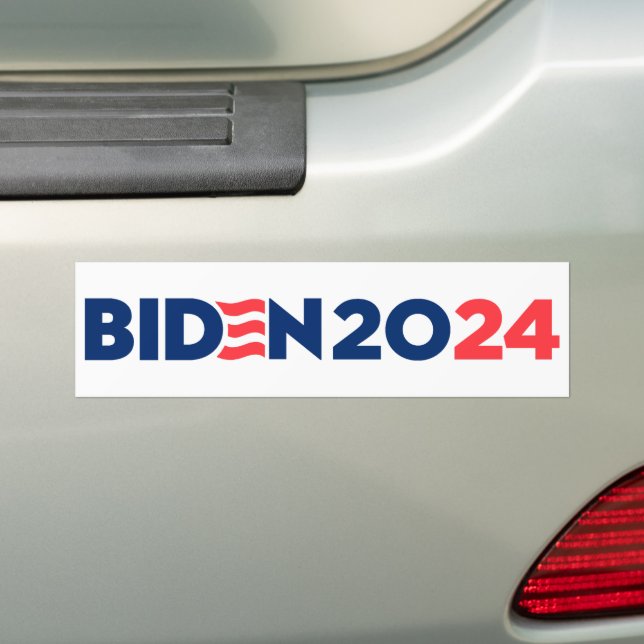 Joe Biden 2024 Bumper Sticker (On Car)
