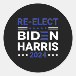 Joe Biden 2024 Democrats Classic Round Sticker