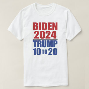 Joe Biden 2024 Trump 10 to 20 - Lock Him Up T-Shirt