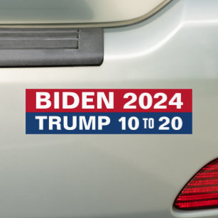 Joe Biden 202 Trump 10 to 20 - Lock Him Up Bumper  Bumper Sticker