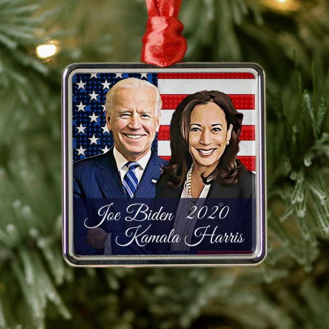 Joe Biden 46th President Keepsake Souvenir 2020 Metal Ornament (Tree)