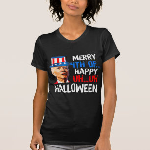 Joe Biden 4th Of July Confused Fun Merry 4th Of Ha T-Shirt