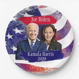 Joe Biden and Kamala Harris 2020 Party Paper Plate