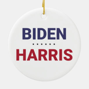 Joe Biden and Kamala Harris (2020 US Election) Ceramic Ornament
