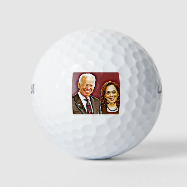 Joe Biden and Kamala Harris_ 46th President_ Golf Balls (Front)