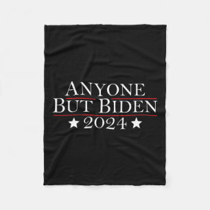 Joe Biden Anyone But Biden 2024 Trump Fleece Blanket