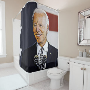 Joe Biden Art Shower Curtain