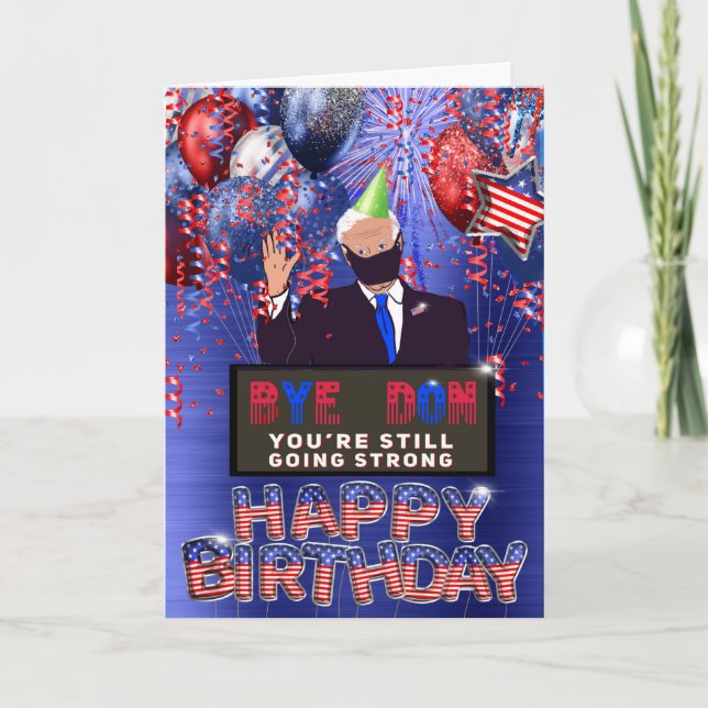 Joe Biden Birthday Greeting Card (Front)