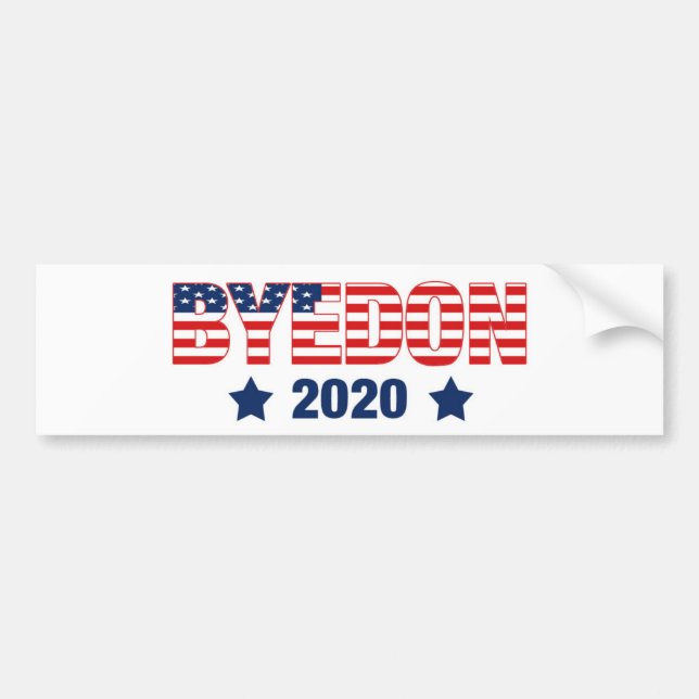 JOE BIDEN BUMPER STICKER - BYE DON 2020 (Front)