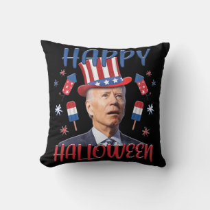Joe Biden Confused Merry 4th Of Halloween Fourth O Cushion