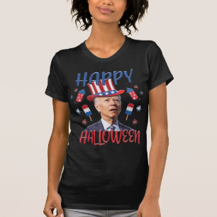 Joe Biden Confused Merry 4th Of Halloween Fourth O T-Shirt