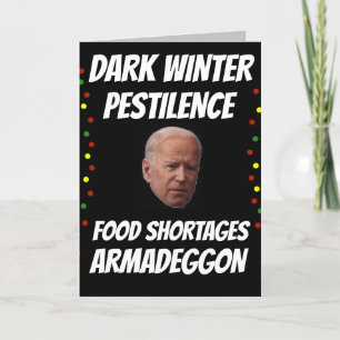 JOE BIDEN DARK WINTER FUNNY CHRISTMAS CARDS
