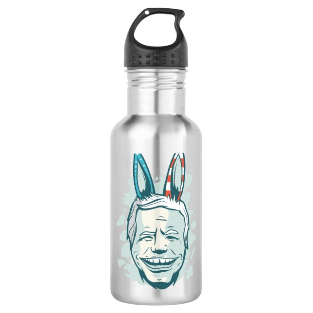 joe biden democratic donkey 710 ml water bottle (Front)