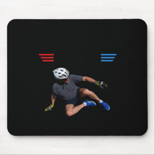 Joe Biden Falling Off Bicycle Biden Bike Meme Funn Mouse Pad
