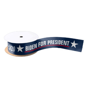 Joe Biden for president 2020 election democrat Satin Ribbon