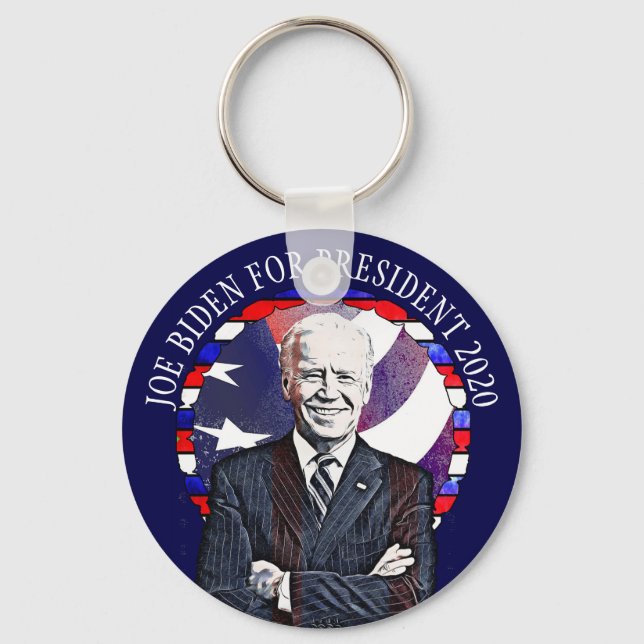 Joe Biden for President 2020 US Election Key Ring (Front)