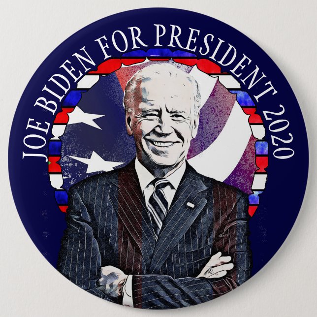 Joe Biden for President 2020 US Election Rally 6 Cm Round Badge (Front)