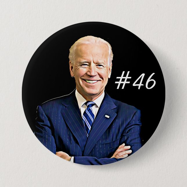 Joe Biden for President 46th US 2020 Election 7.5 Cm Round Badge (Front)