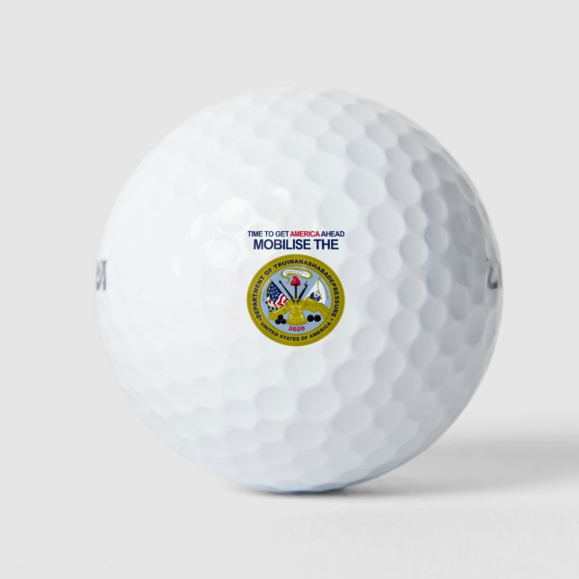 Joe Biden - Funny quote Department Golf Balls (Front)