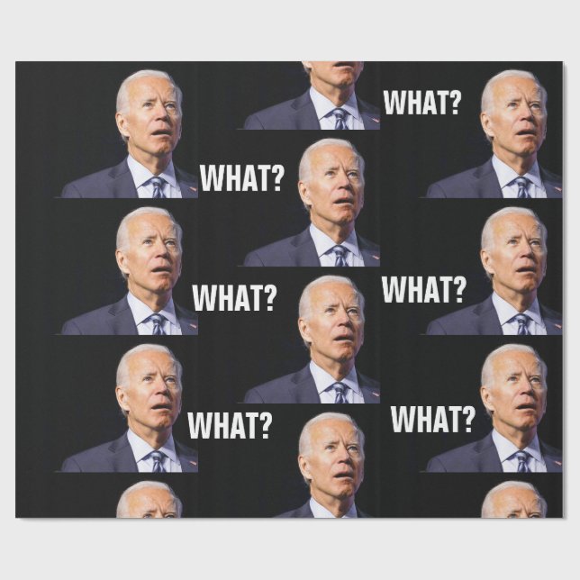 JOE BIDEN FUNNY WRAPPING PAPER (Flat)