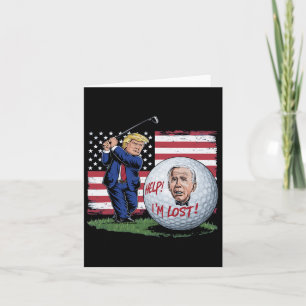 Joe Biden Golf Ball Funny  Card