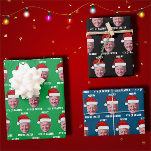 Joe Biden Happy 4th Of Easter Christmas Wrapping Paper Sheet