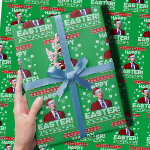 Joe Biden Happy Easter Wrapping Paper
