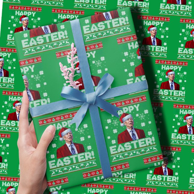 Joe Biden Happy Easter Wrapping Paper (Creator Uploaded)