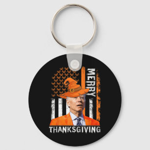 Joe Biden Happy Halloween Merry Thanksgiving Us Fl Key Ring