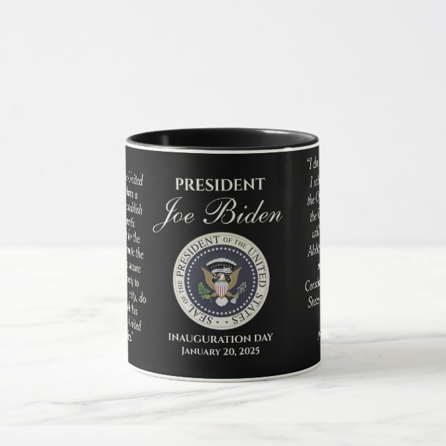 Joe Biden Inauguration Day January 20, 2025 Mug (Center)