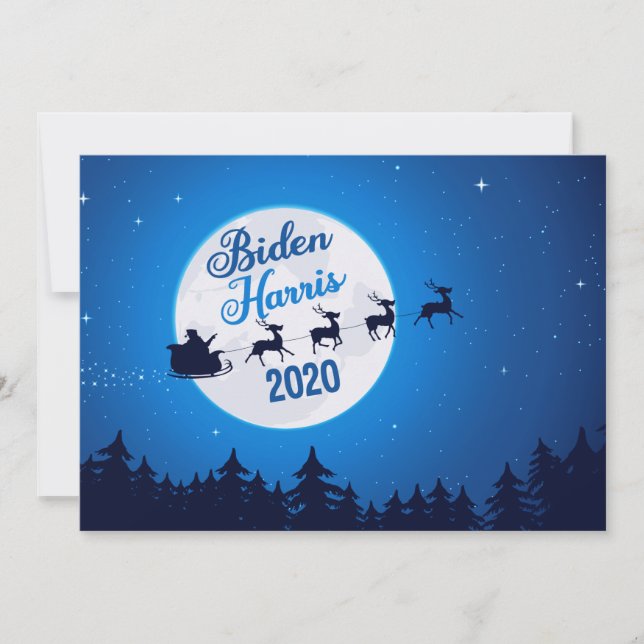Joe Biden Kamala Harris 2020 Christmas Holiday Card (Front)