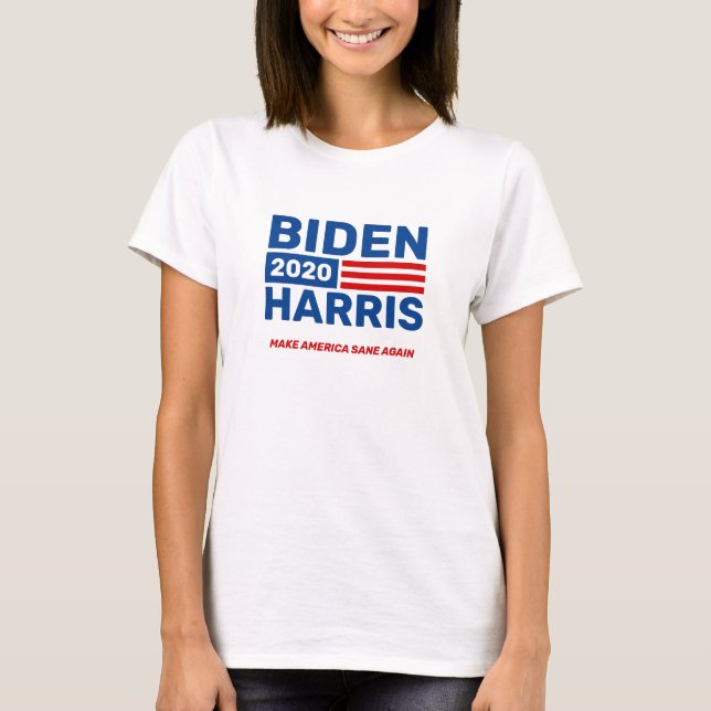 Joe Biden Kamala Harris 2020 Ladies Campaign Rally T-Shirt (Front)