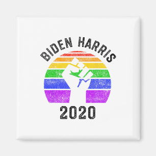 Joe Biden Kamala Harris 2020 Rainbow Gay Pride Lgb Magnet