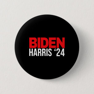 Joe Biden Kamala Harris 2024 Vote Gift Re-election 6 Cm Round Badge