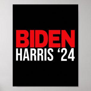 Joe Biden Kamala Harris 2024 Vote Gift Re-election Poster