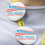 Joe Biden Kamala Harris for America 3 Cm Round Badge<br><div class="desc">Joe Biden Kamala Harris 2020 American Flag button for the democratic party candidates. Vote democrat in the 2020 election to pick Biden for president. Cool American flag design.</div>