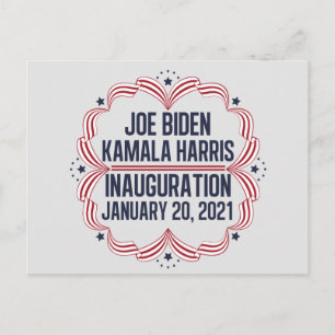 Joe Biden Kamala Harris Inauguration 2021 Postcard