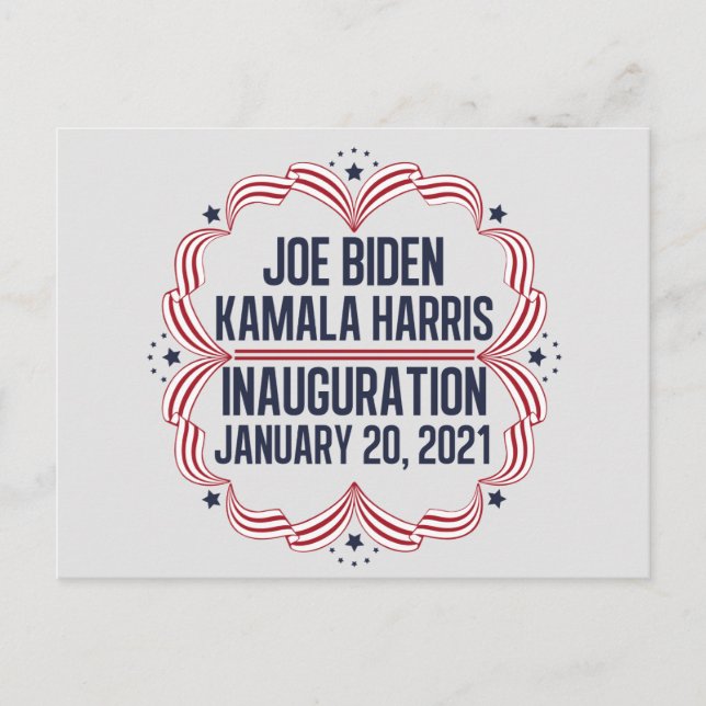 Joe Biden Kamala Harris Inauguration 2021 Postcard (Front)