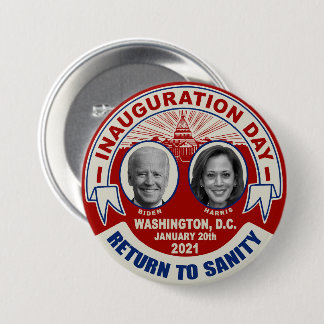 Joe Biden Kamala Harris Inauguration Day Souvenir 7.5 Cm Round Badge