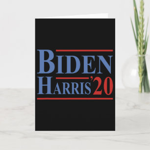 Joe Biden Kamala Harris President Democrat Liberal Card