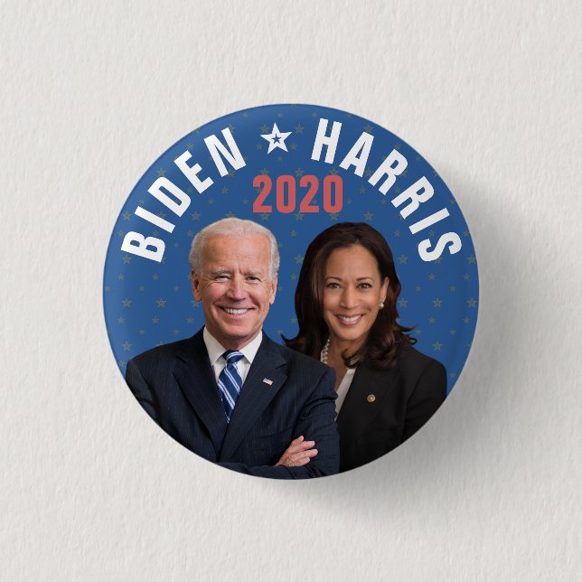 Joe Biden Kamala Harris President Vice 2020 Photos 3 Cm Round Badge (Front)