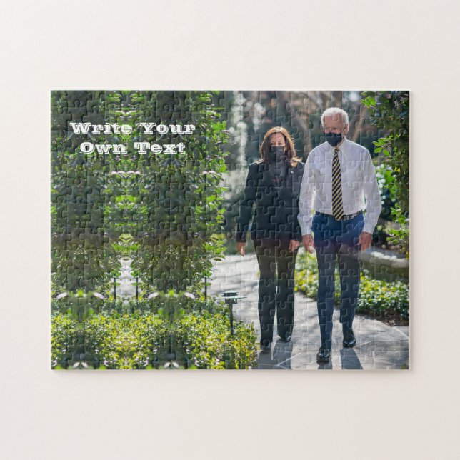 Joe Biden & Kamala Harris - Write Your Own Text   Jigsaw Puzzle (Horizontal)